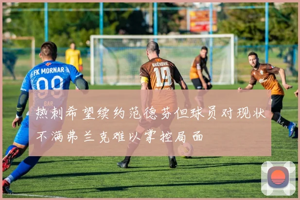 热刺希望续约范德芬但球员对现状不满弗兰克难以掌控局面